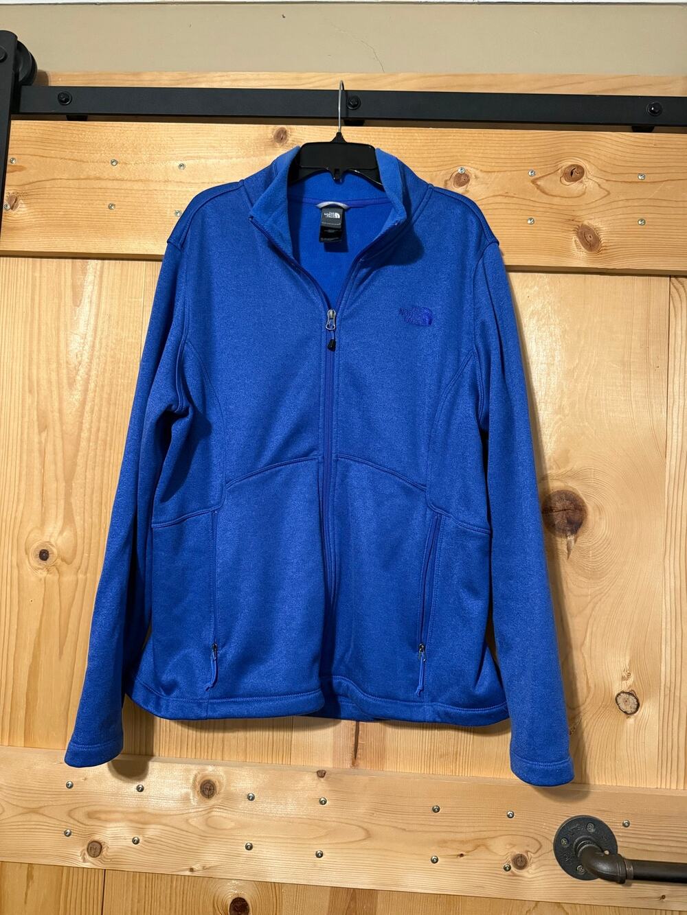 The North Face Fleece Jacket Women’s XL Cobalt Blue Full Zip Pockets Sweater